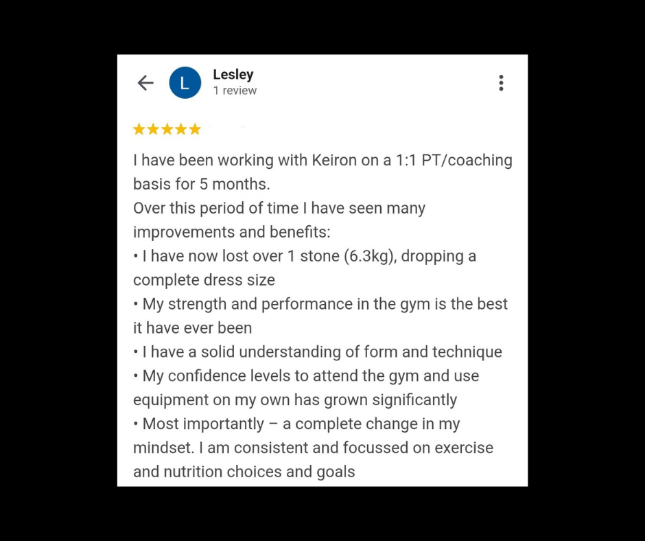 Client review from Lesley
